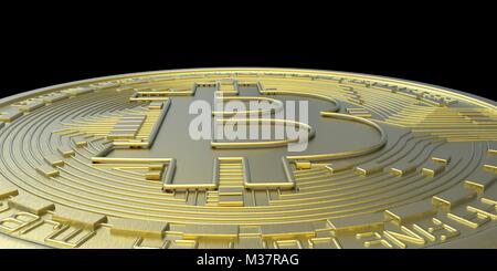 Estremamente dettagliato e realistico 3D ad alta risoluzione di immagine Bitcoin Foto Stock