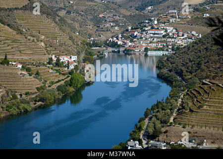 Pinhão, Valle del Douro, Portogallo, Europa Foto Stock