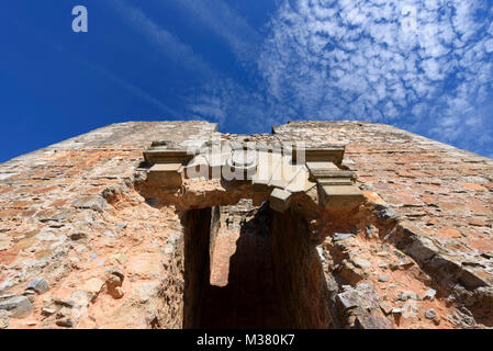 Palácio de Cristóvão de Moura - Castello medievale di villaggio storico Castelo Rodrigo, Portogallo Foto Stock