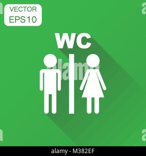 Wc Wc Piastra Porta Icon Set Gli Uomini E Le Donne Wc Segno Per