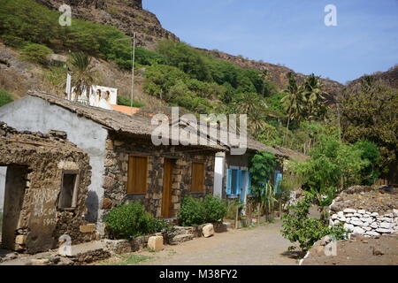 Rue Banana, Cidade Velha, isola di Santiago, Capo Verde Foto Stock