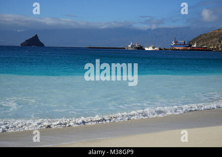 Praia de Laginha, Mindelo, Sao Vincente IslandCape Verde Foto Stock