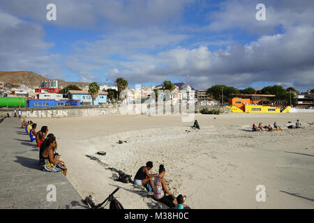 Praia de Laginha, Mindelo, Sao Vincente IslandCape Verde Foto Stock