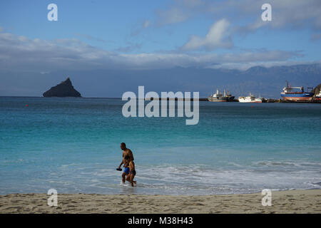 Praia de Laginha, Mindelo, Sao Vincente IslandCape Verde Foto Stock