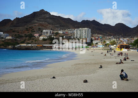 Praia de Laginha, Mindelo, Sao Vincente IslandCape Verde Foto Stock