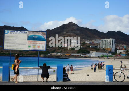 Praia de Laginha, Mindelo, Sao Vincente IslandCape Verde Foto Stock