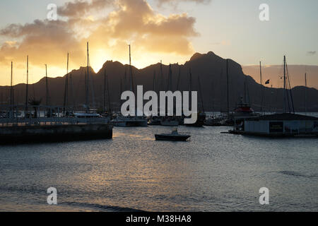 Porto di Mindelo, Capo Verde Foto Stock