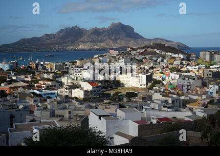 Splendida vista isualizzare su Mindelo, Sao Vincente, Capo Verde Foto Stock