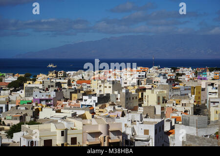 Splendida vista isualizzare su Mindelo, Sao Vincente, Capo Verde Foto Stock