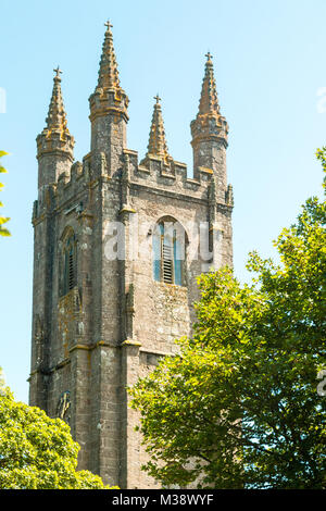 La chiesa di St Pancras, Cattedrale di Mori, Widecombe-nel-Moor, Dartmoor Devon, Inghilterra Foto Stock