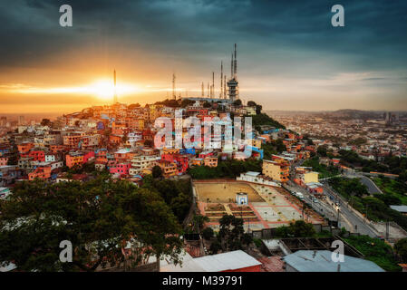 La collina di Santa Ana Guayaquil adottate nel 2015 Foto Stock