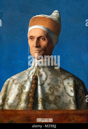 Giovanni Bellini, dipinto intitolato Doge Leonardo Loredan, olio su pioppo, c.1501/2 Foto Stock