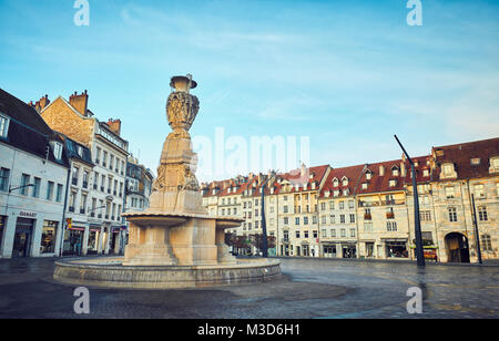 Place de la rivoluzione. Besançon. Doubs. Bourgogne-Franche-Comte. La Francia. Foto Stock