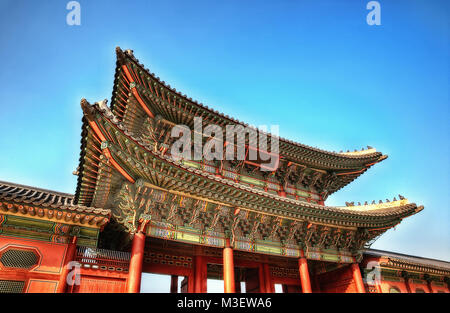 Gate di Gwanghwamun Seoul COREA DEL SUD prese nel 2015 Foto Stock