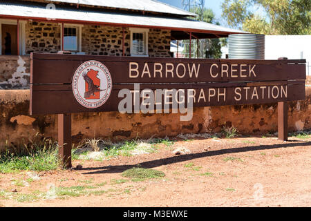 In Australia il segnale degli antichi la stazione del telegrafo Foto Stock