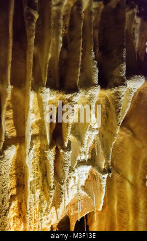 Grotte di Waitomo in Nuova Zelanda adottate nel 2015 Foto Stock