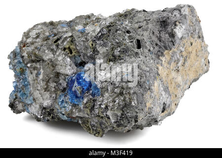 Hauyne dall'Eifel/ Germania isolati su sfondo bianco Foto Stock