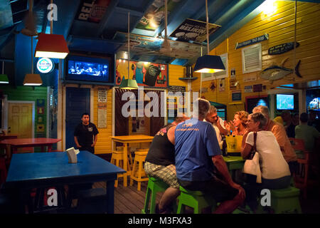 Ubriaco tonno night club bar e ristorante in Placencia Belize Foto Stock