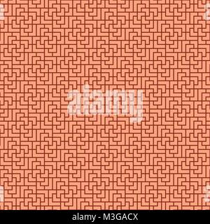 Seamless muro di mattoni pattern in stile cinese, vettore Illustrazione Vettoriale