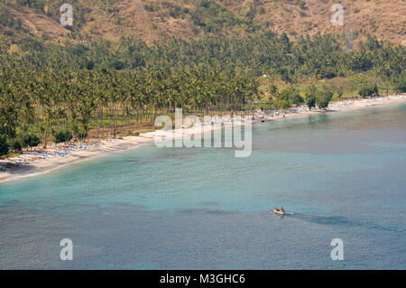 Orientale area costiera di Lombok tra Senggigi e Mangsit. Lombok Indonesia Foto Stock