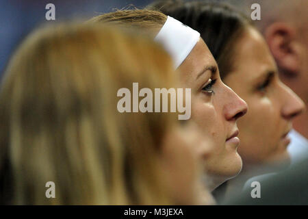 Praga, Repubblica Ceca. 10 Febbraio, 2018. Caratteristiche con la Czech giocatore di tennis Petra KVITOVA prima la Fed Cup match tra Repubblica Ceca v svizzera a Praga Repubblica Ceca, 11 febbraio 2018. Credito: Slavek Ruta/ZUMA filo/Alamy Live News Foto Stock