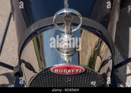 Un classico 1927 Bugatti T37una vettura sportiva. Foto Stock