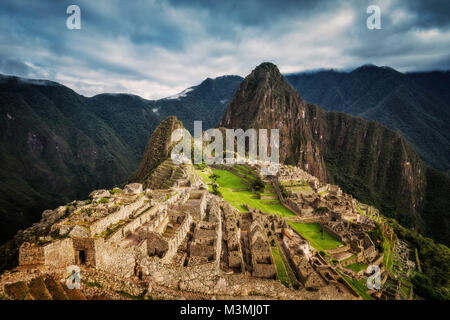 Machu Picchu Perù prese nel 2015 Foto Stock