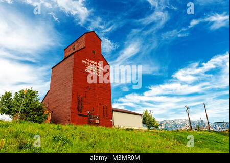 Una rara vista nel Canadian Praries Foto Stock