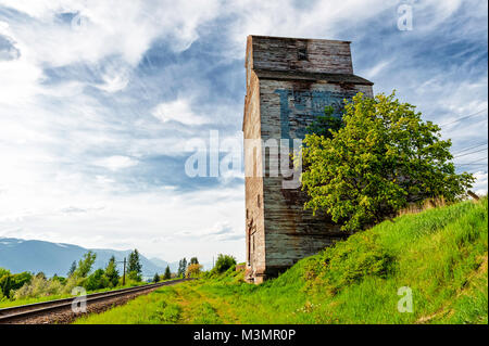 Una rara vista nel Canadian Praries Foto Stock