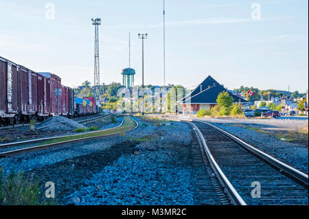 Arrivando a Sudbury, Ontario per ferrovia Foto Stock