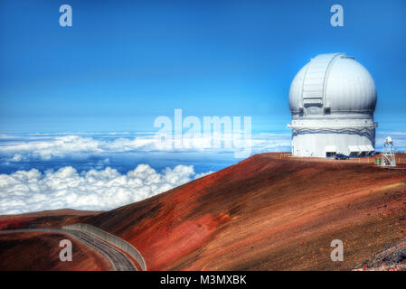 Mauna Kea osservatori Hawaii adottate nel 2015 Foto Stock