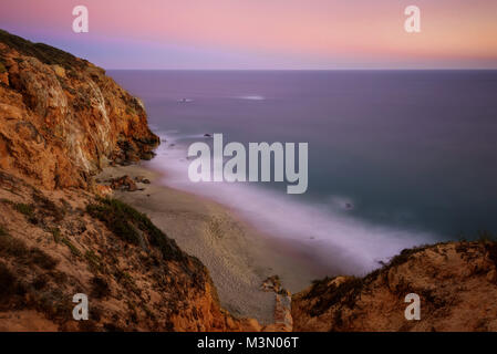 Malibu Point Dume tramonto prese nel 2015 Foto Stock