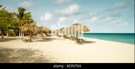 Eagle beach sull'isola di Aruba Foto Stock