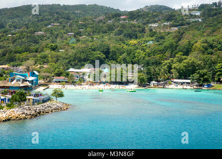 Bellissima Costa di Ocho Rios, Giamaica Foto Stock