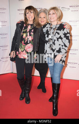 Ireen Sheer, Dagmar Frederic und Maria Roos beim 6. smago! Awards 2017 im Berliner Mercure Hotel MOA Foto Stock