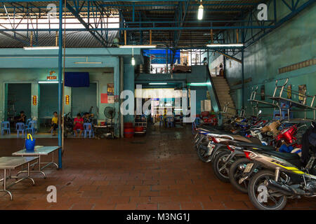 Storage di scooter in Ho Chi Minh City, Vietnam Foto Stock