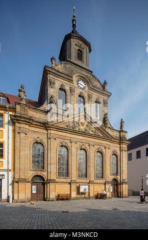 La Spitalkirche a Bayreuth, Baviera, Germania Foto Stock