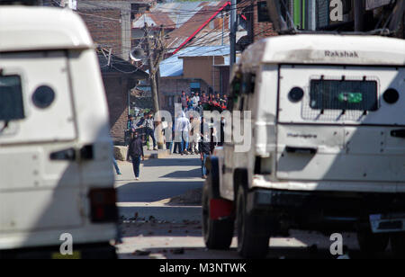 Kashmir manifestanti musulmani, Baramulla, Kashmir India, Asia Foto Stock