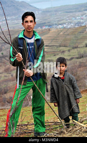 I ragazzi del Kashmir, kupwara, Kashmir India, Asia Foto Stock