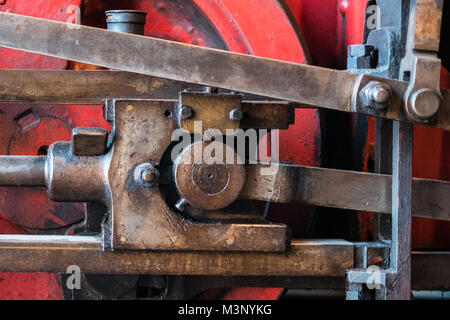 Concetto tecnologico - vecchio meccanico, macchinari dettaglio Foto Stock