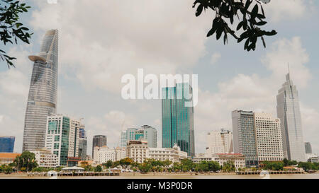 Ho Chi Minh City. Giorno timelapse. Il Vietnam. Foto Stock