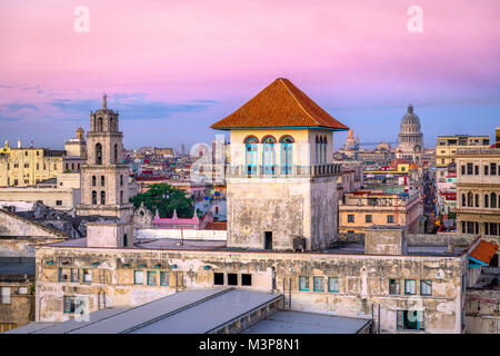 L'Avana, Cuba skyline del centro. Foto Stock