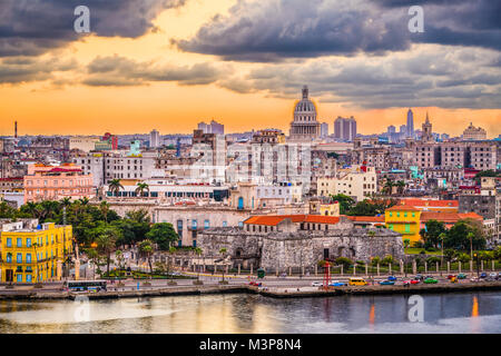 L'Avana, Cuba skyline del centro. Foto Stock