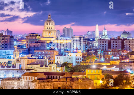 L'Avana, Cuba skyline del centro. Foto Stock