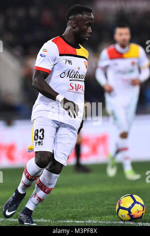 Roma, Italia. 12 Feb, 2018. Serie A Roma Benevento-Olimpic Stadium-Rome - 11 feb 2018 Nella foto Bacary Sagna Foto fotografo01 Credit: Indipendente Agenzia fotografica/Alamy Live News Foto Stock