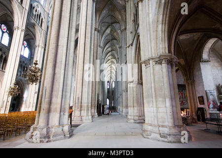 La cattedrale di Bourges, una chiesa cattolica romana situato a Bourges, Francia, dedicata a Santo Stefano Foto Stock