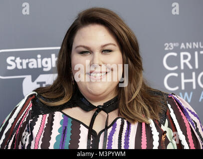 La ventitreesima edizione critica' Choice Awards - Gli arrivi con: Chrissy Metz dove: Los Angeles, California, Stati Uniti quando: 11 Gen 2018 Credit: Brian A/WENN.com Foto Stock