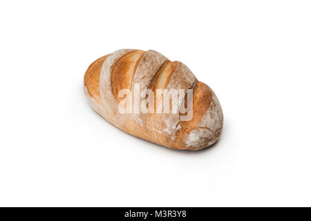 Il pane su sfondo bianco Foto Stock