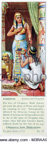 I caratteri da Shakespeare - Cleopatra, Antonio e Cleopatra Foto Stock
