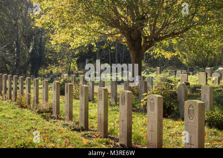 CWGC Gavestones in Arnos Vale cimitero, Bristol Foto Stock